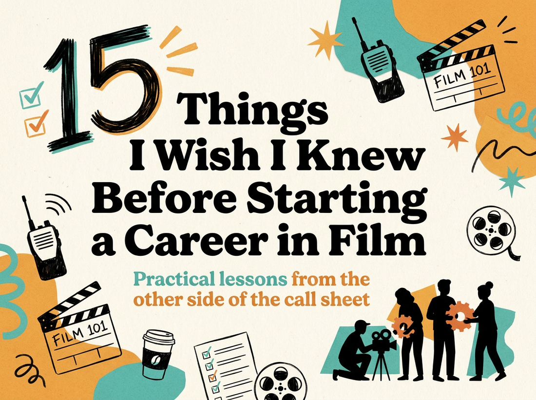 15 things I wish I knew before starting a career in film