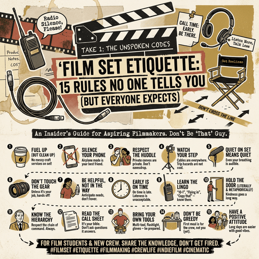 Film Set Etiquette: 15 Rules No One Tells You (But Everyone Expects) - Get Reelisms