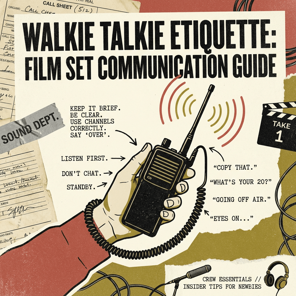Walkie Talkie Etiquette: Film Set Communication Guide - Get Reelisms