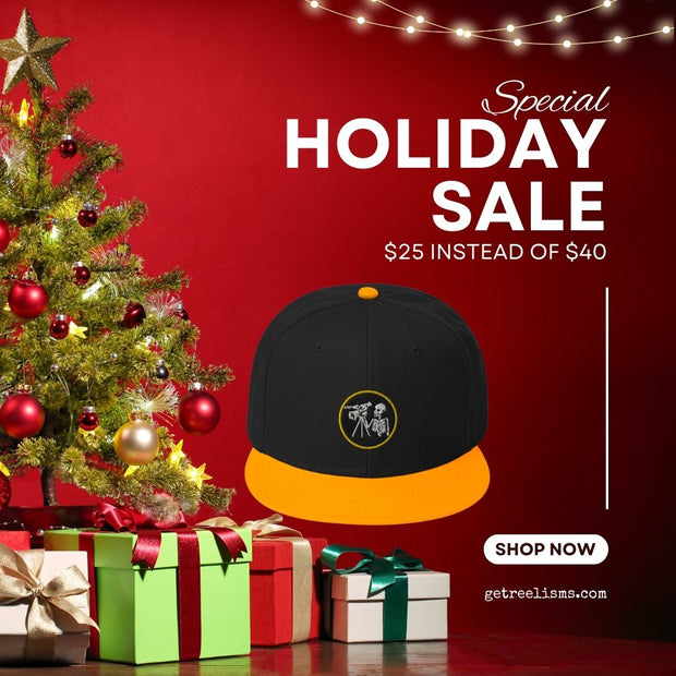 Get Reelisms Snapback Hat - HOLIDAY