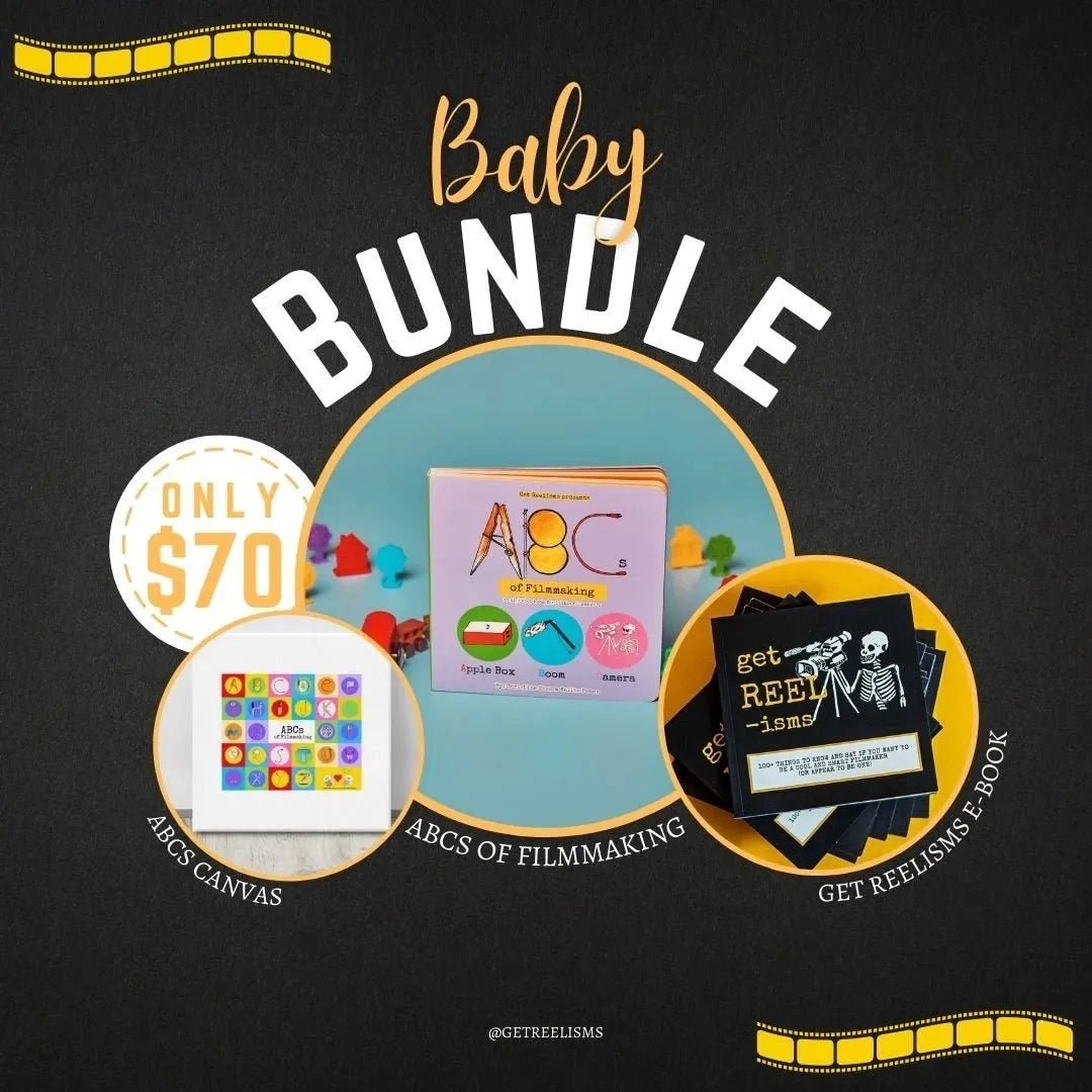 Baby Gift Bundle – ABCs Board Book, Nursery Wall Art & Get Reelisms Filmmaking Book for Creative Parents - Get Reelisms