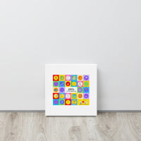 ABCs of Filmmaking - Colored Blocks - Square Canvas