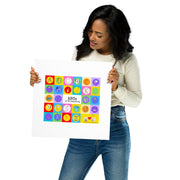 DECOR | ABCs of Filmmaking - Colored Blocks - Square Print - Get Reelisms