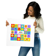 DECOR | ABCs of Filmmaking - Colored Blocks - Square Print - Get Reelisms