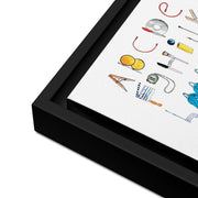 DECOR | ABCs of Filmmaking - Minimalistic - Square Framed Canvas - Get Reelisms