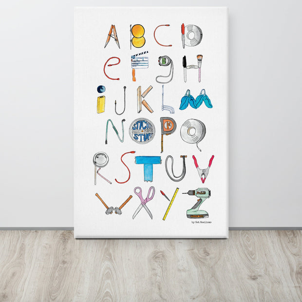 DECOR | ABCs of Filmmaking - Minimalistic - Vertical Canvas - Get Reelisms