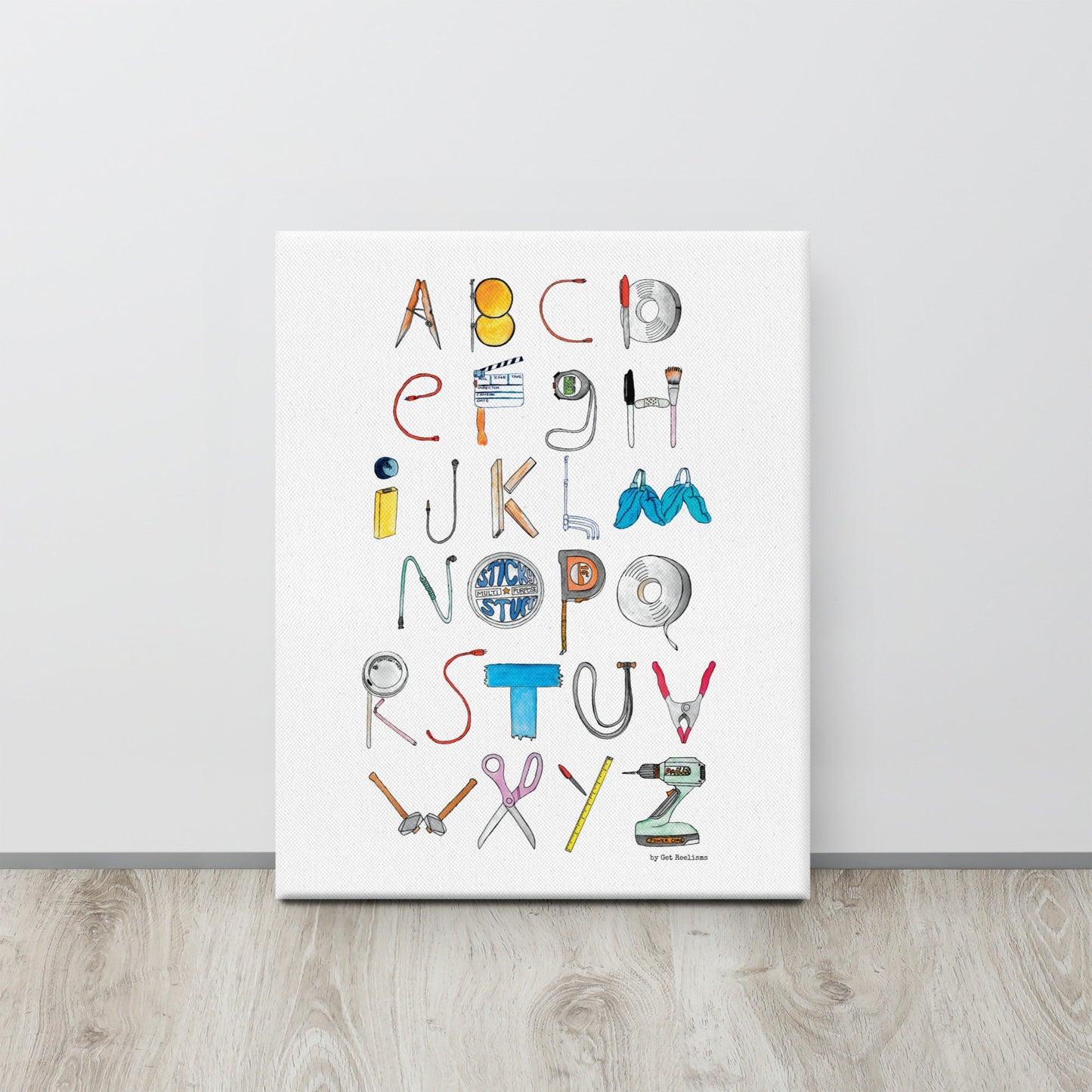 DECOR | ABCs of Filmmaking - Minimalistic - Vertical Canvas - Get Reelisms