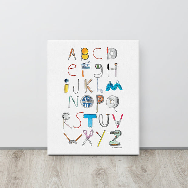 DECOR | ABCs of Filmmaking - Minimalistic - Vertical Canvas - Get Reelisms