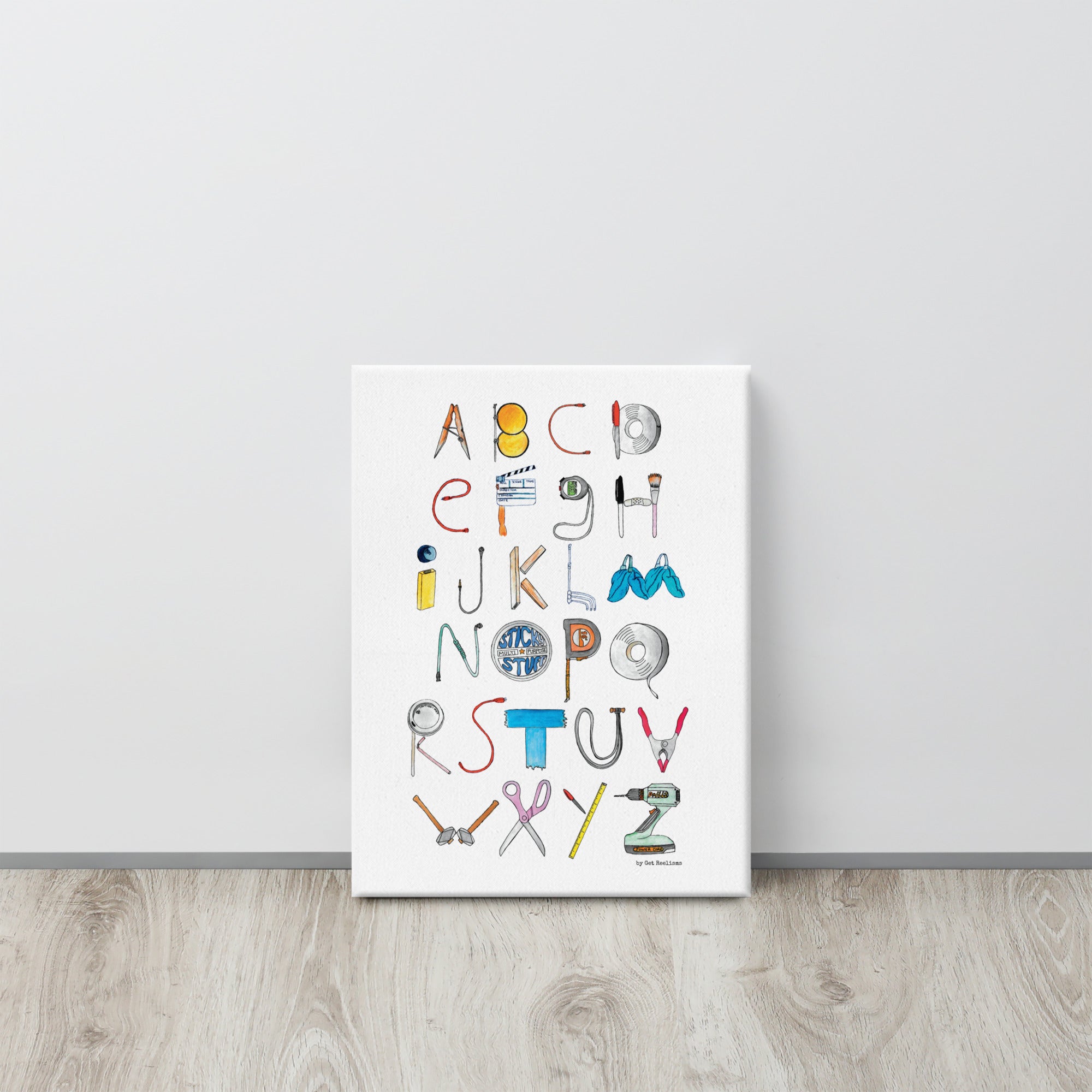 DECOR | ABCs of Filmmaking - Minimalistic - Vertical Canvas - Get Reelisms