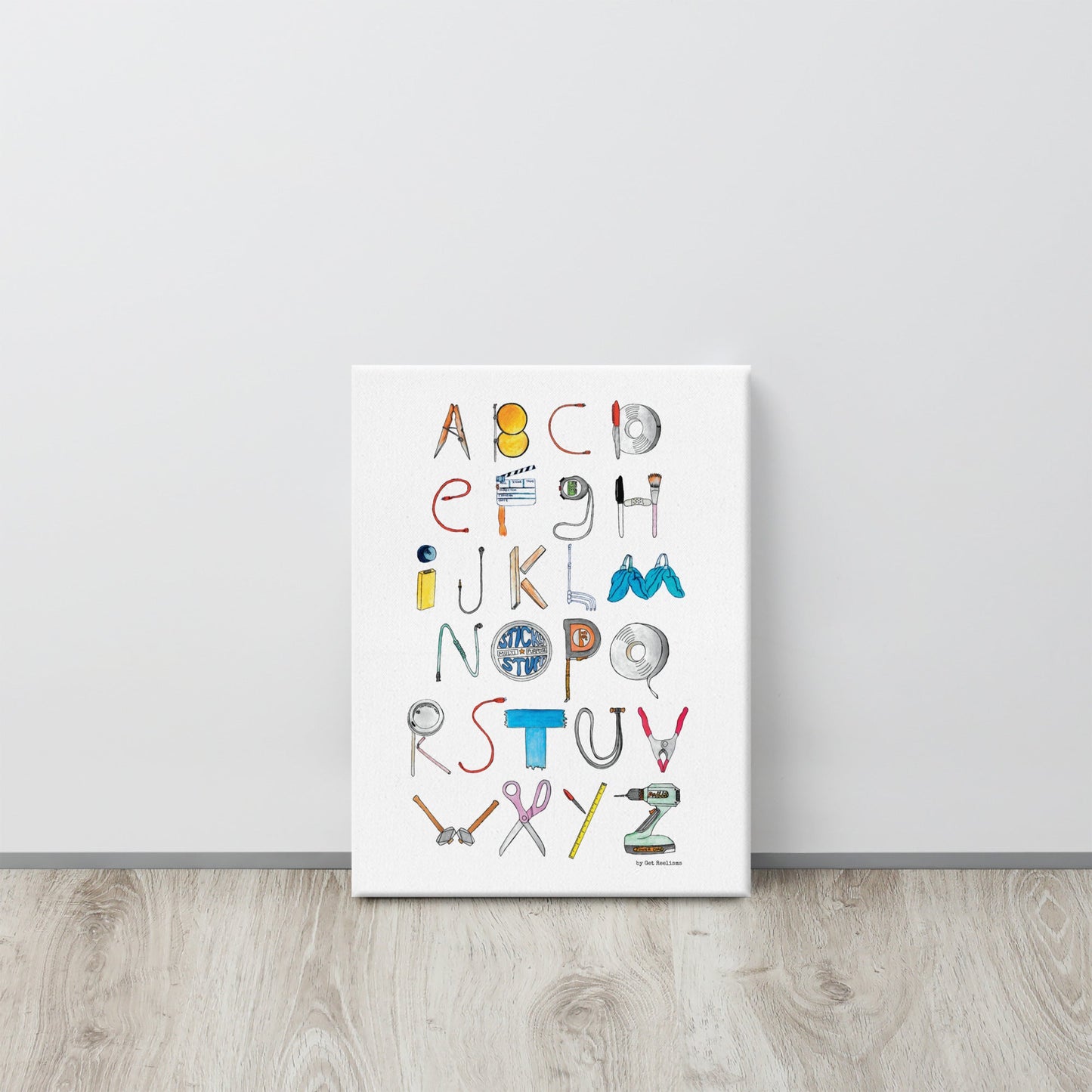 DECOR | ABCs of Filmmaking - Minimalistic - Vertical Canvas - Get Reelisms
