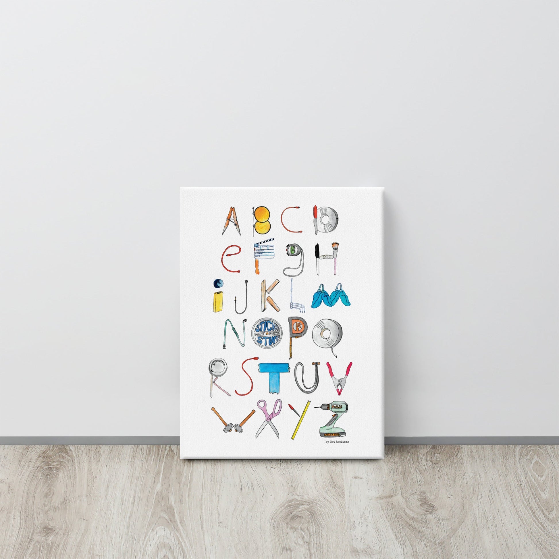 DECOR | ABCs of Filmmaking - Minimalistic - Vertical Canvas - Get Reelisms