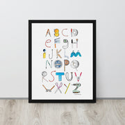 DECOR | ABCs of Filmmaking - Minimalistic - Vertical Framed Canvas - Get Reelisms