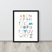 DECOR | ABCs of Filmmaking - Minimalistic - Vertical Framed Print - Get Reelisms
