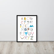 DECOR | ABCs of Filmmaking - Minimalistic - Vertical Framed Print - Get Reelisms