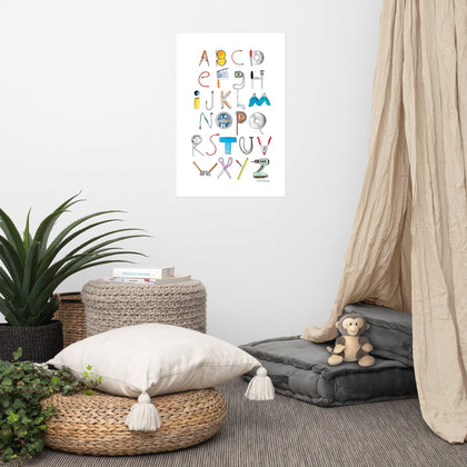 DECOR | ABCs of Filmmaking - Minimalistic Vertical Printed Poster - Get Reelisms