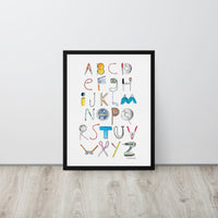 ABCs of Filmmaking - Minimalistic Vertical Printed Poster