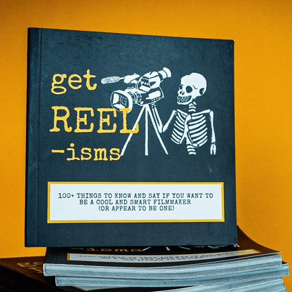 Get Reelisms Filmmaker Bundle – Book, Hat, T-Shirt & Sticker | Ultimate Gift for Film Students & Creators - Get Reelisms