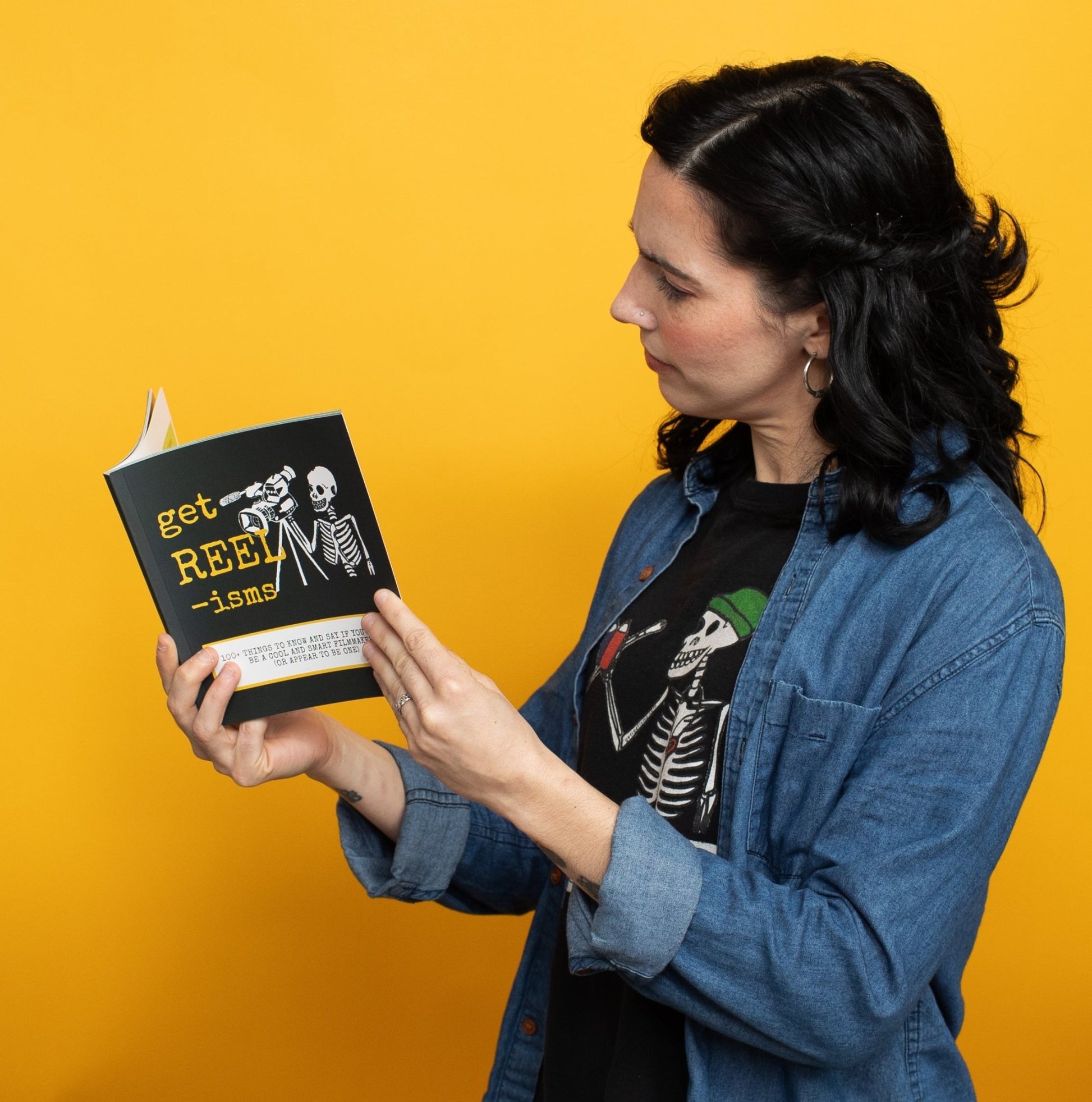 Get Reelisms Filmmaker Bundle – Book, Hat, T-Shirt & Sticker | Ultimate Gift for Film Students & Creators - Get Reelisms