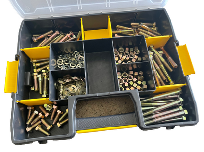 3/8-16" Nuts & Bolts Kit with Case - Grade 8