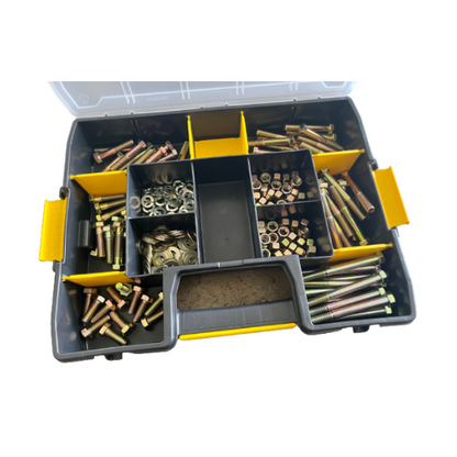 3/8-16" Nuts & Bolts Kit with Case - Grade 8