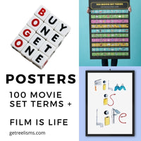 100 Movie Terms Poster | Film Is Life Poster | Get Reelisms