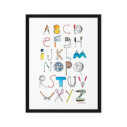 DECOR | ABCs of Filmmaking - Minimalistic - Vertical Framed Canvas - Get Reelisms